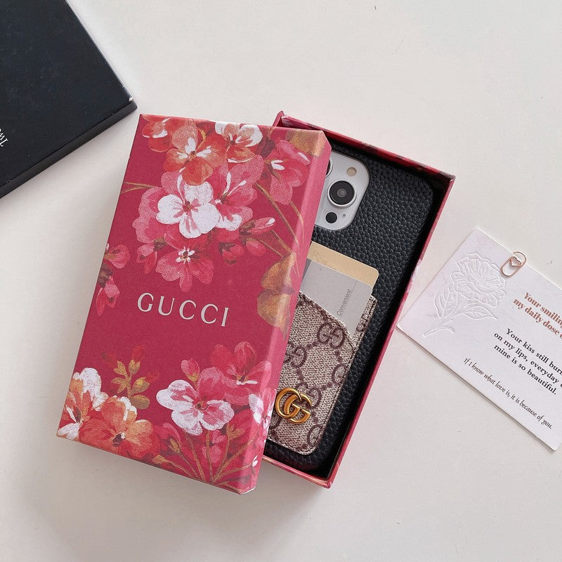 Funda clásica para iPhone con tarjetero premium