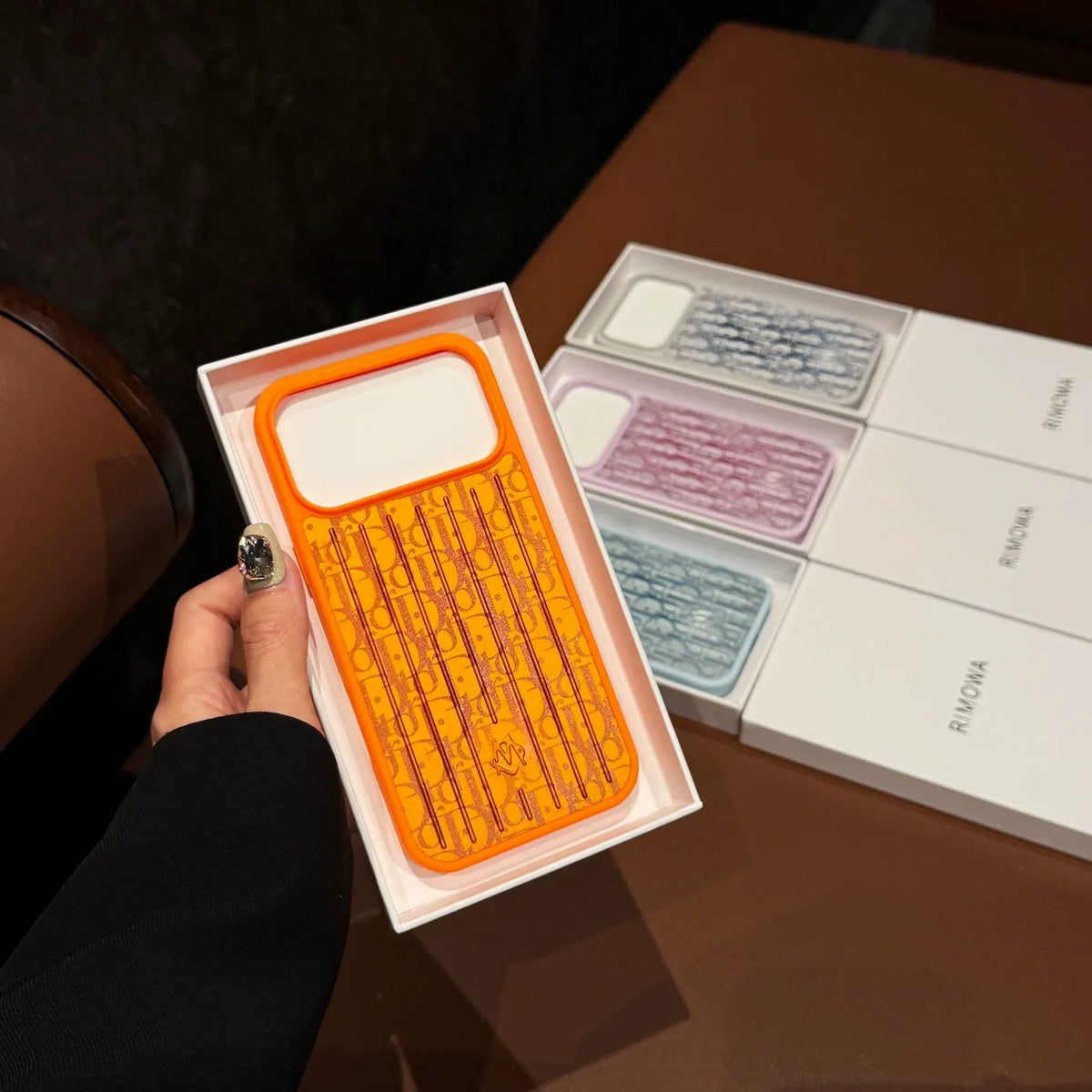 Funda de lujo para iPhone de aluminio Rimowa X