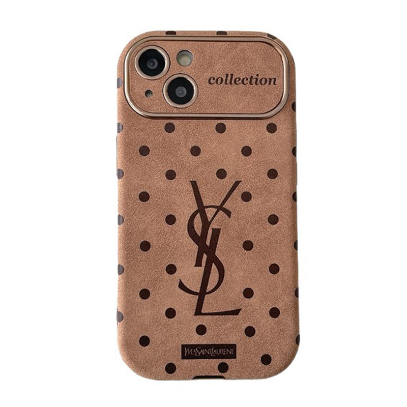 Funda de iPhone de cuero marrón Saint
