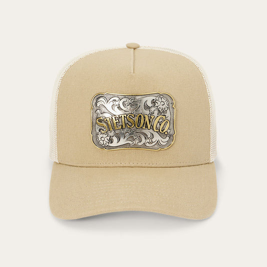 Canvas Plaque Trucker Hat