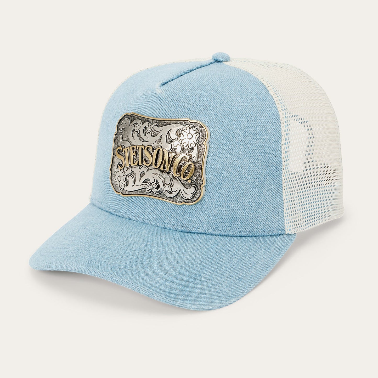Denim Plaque Trucker Hat