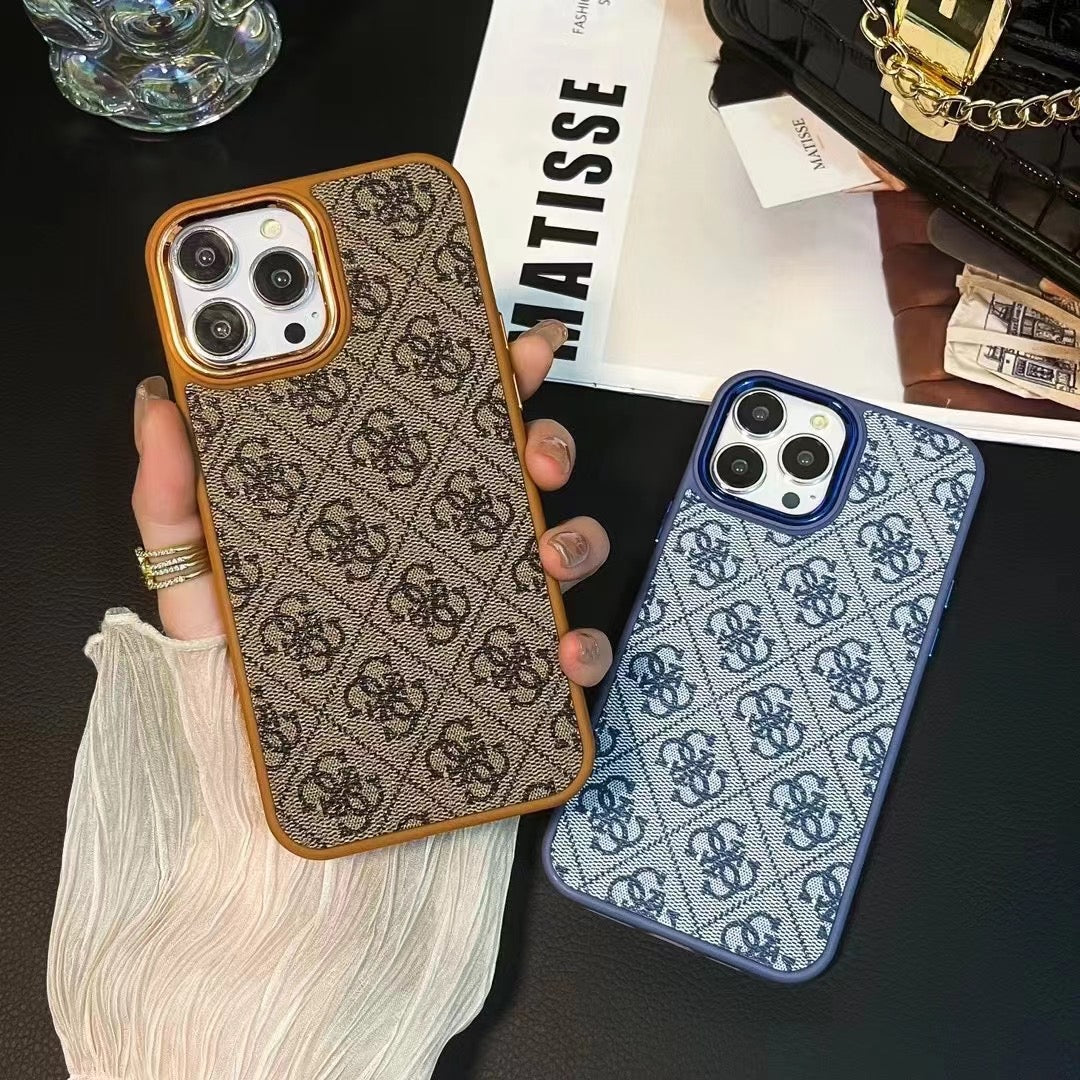 Funda amarilla de lujo para iPhone-MD231025