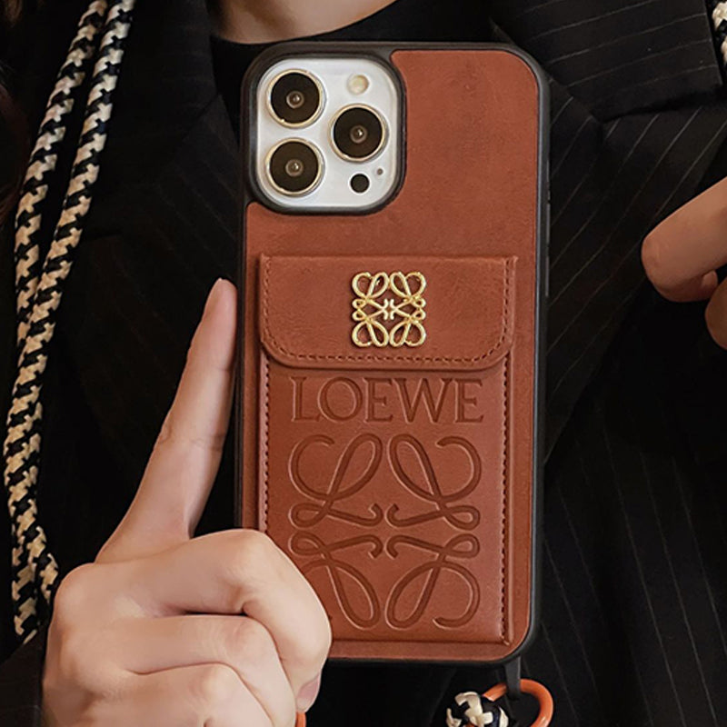 Loe korthållare iPhone läderfodral