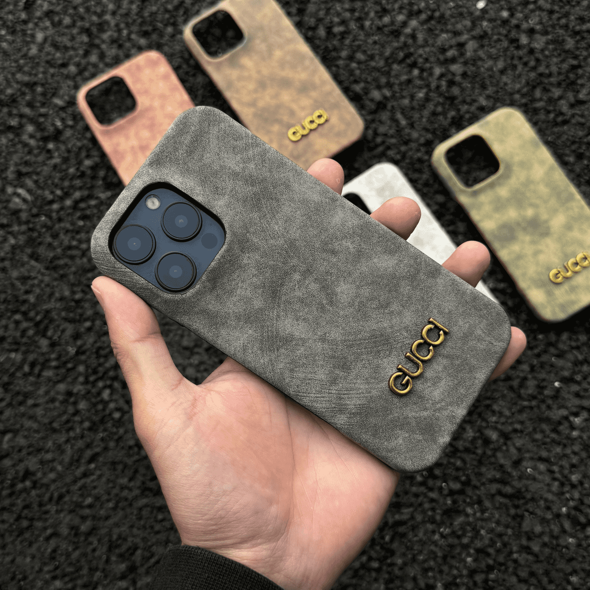Klassiskt iPhonefodral i mockastil i vintagestil