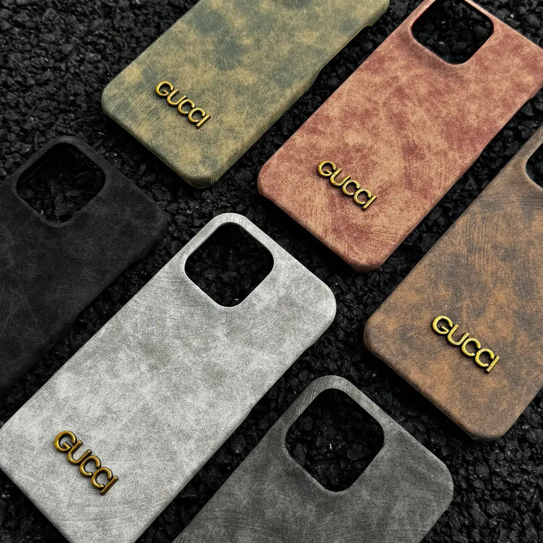 Klassiskt iPhonefodral i mockastil i vintagestil