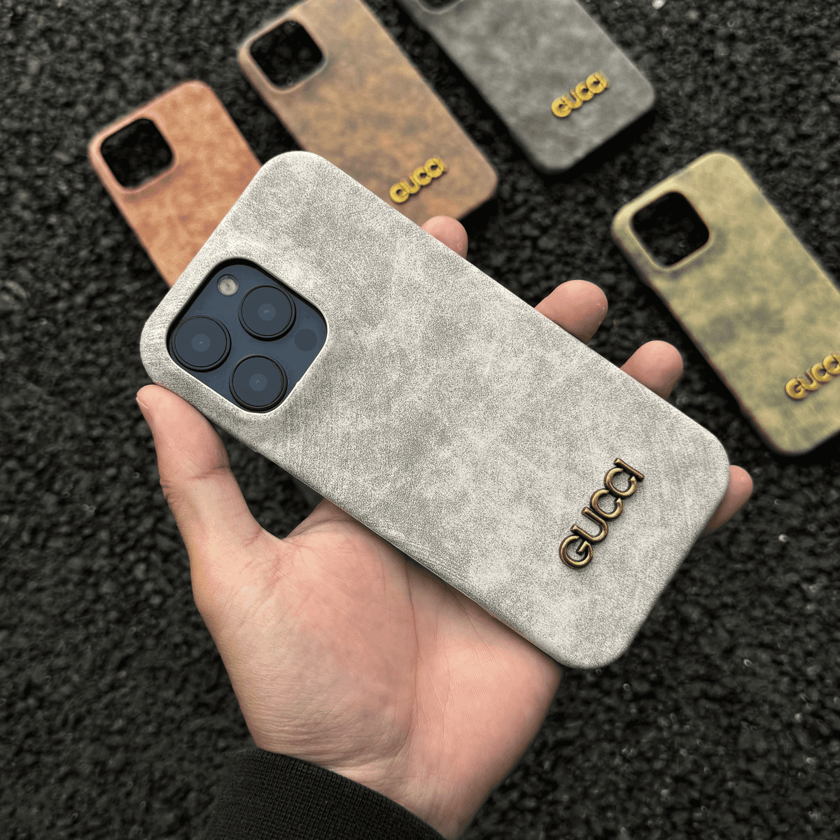 Klassiskt iPhonefodral i mockastil i vintagestil