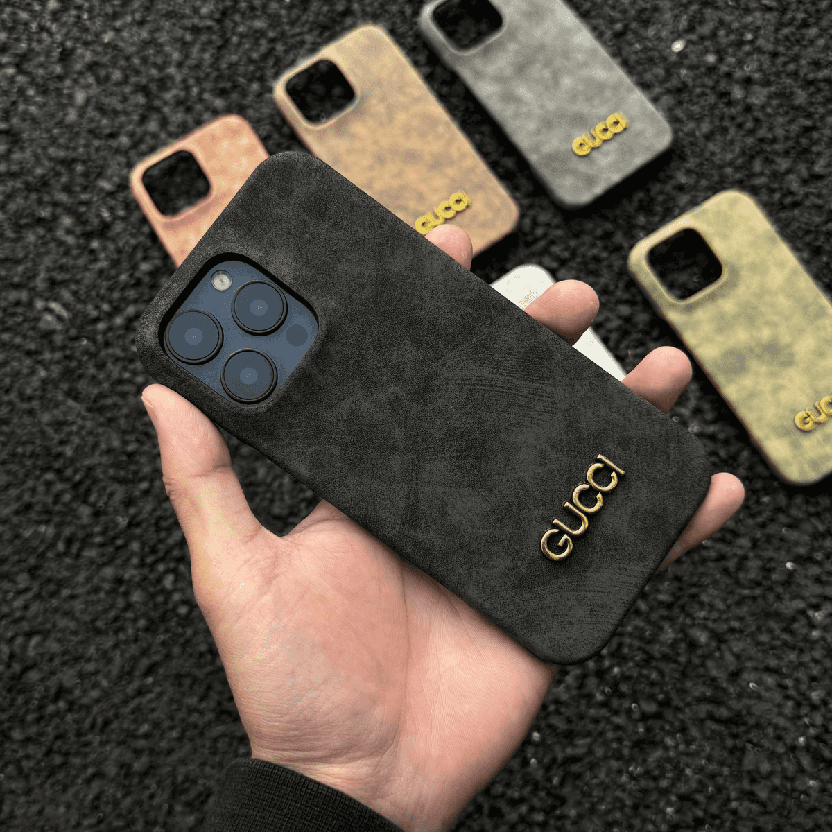 Klassiskt iPhonefodral i mockastil i vintagestil