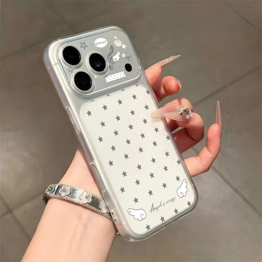 Estrella del latido del corazón del ángel Funda y vinilo para iPhone