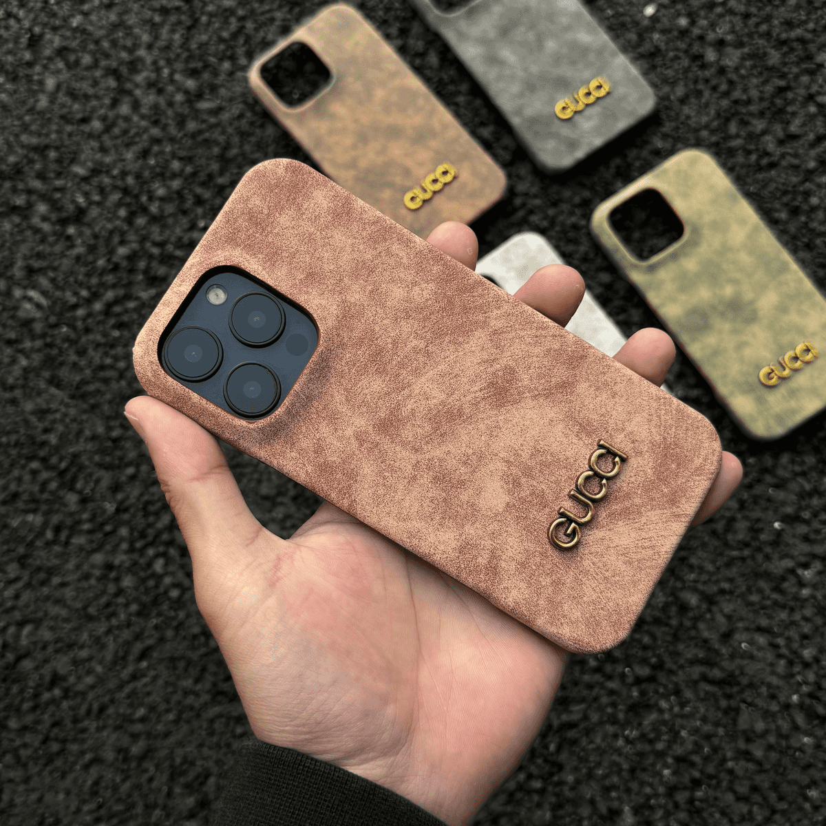 Klassiskt iPhonefodral i mockastil i vintagestil